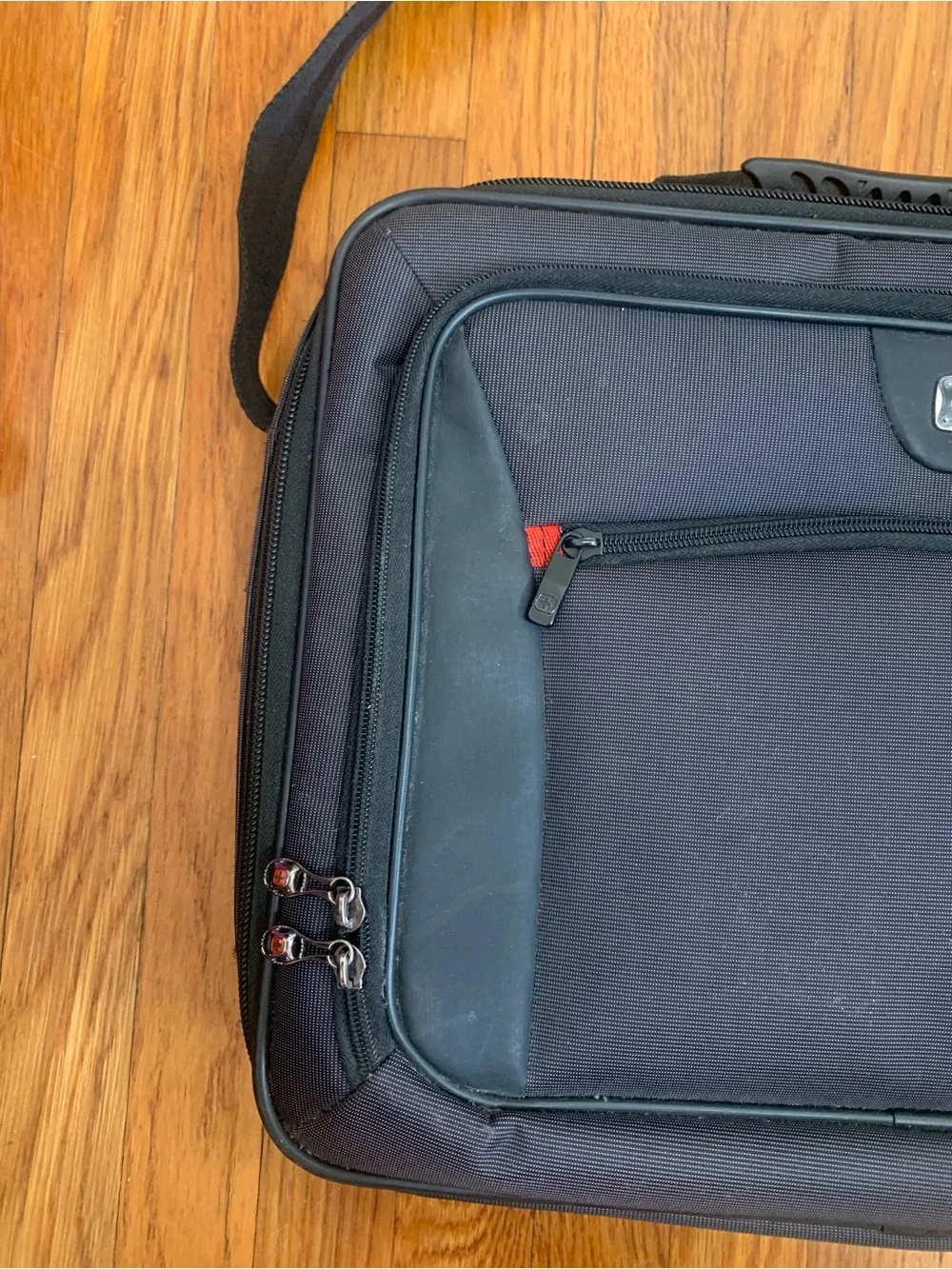 Wegner Swissgear Black Laptop Briefcase Messenger Bag with Shoulder Strap